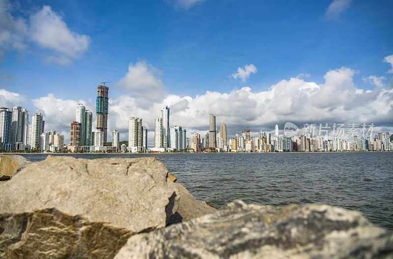 城市景观Balneário Camboriu，圣卡塔琳娜，巴西